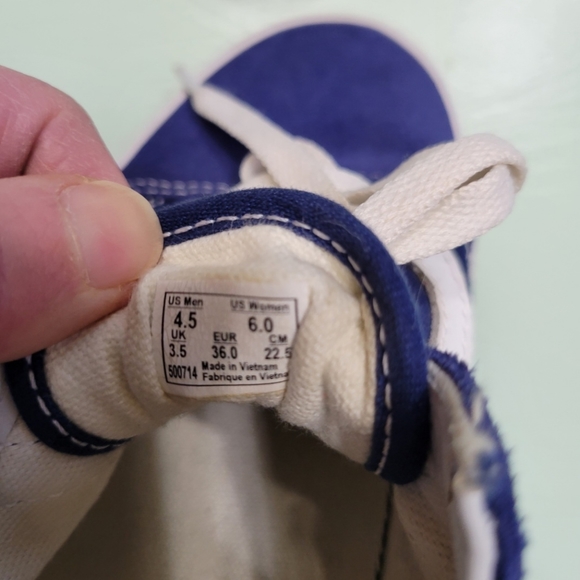 COPY - Navy Vans Old School sz W 6 - Picture 6 of 8